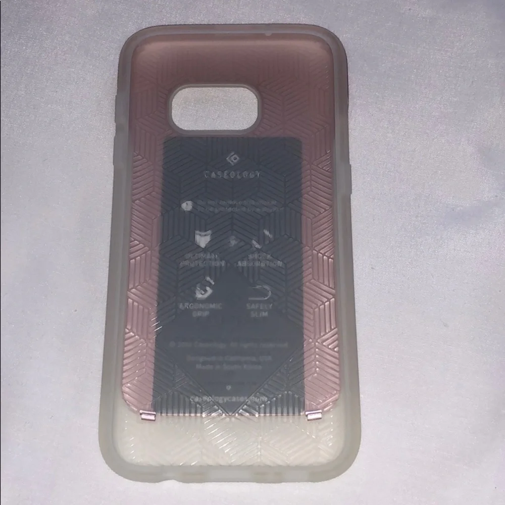 New Samsung Galaxy S7 Pink Clear Cell Phone Case